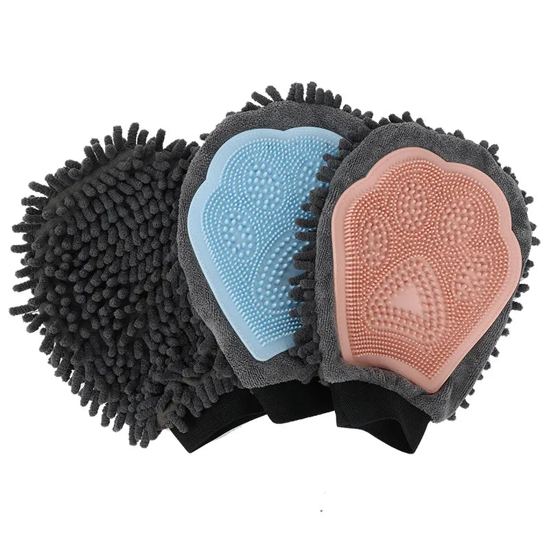 Gentle Pet Grooming Glove for Dogs & Cats