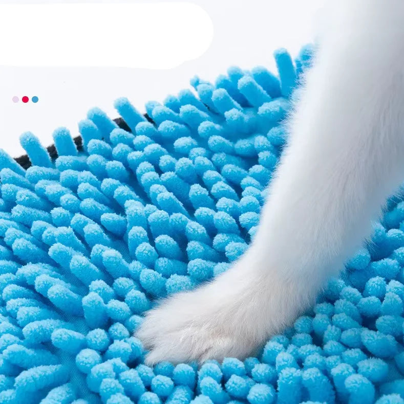 Pet Microfiber Drying Towel with Glove for Dogs & Cats