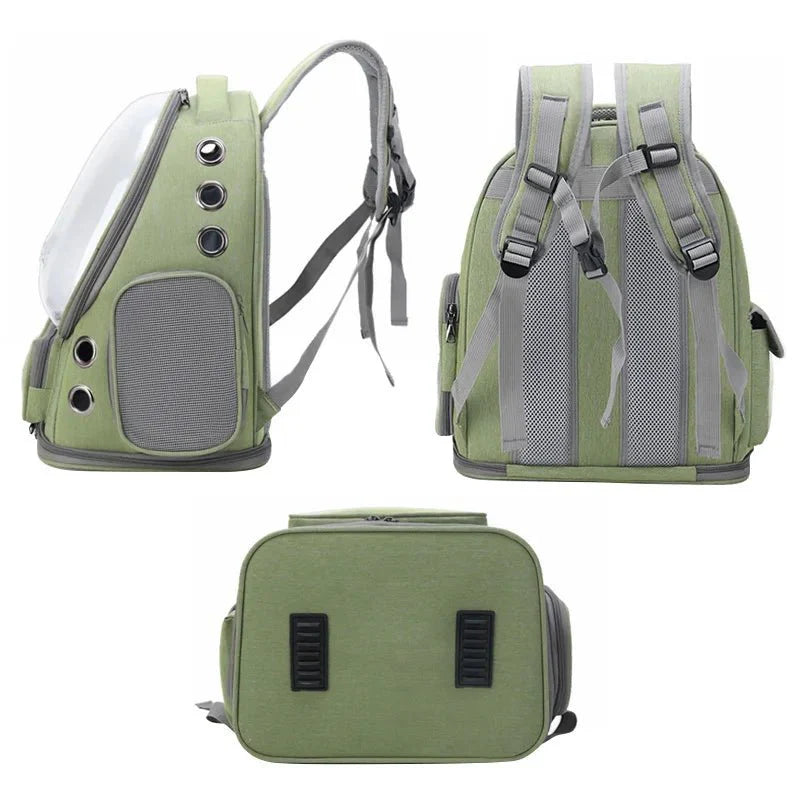 Transparent Breathable Cat Carrier Backpack for Safe and Comfortable