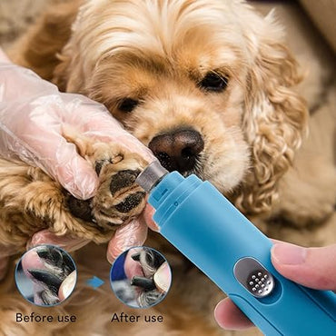 USB Rechargeable Pet Nail Grinder for Dogs & Cats