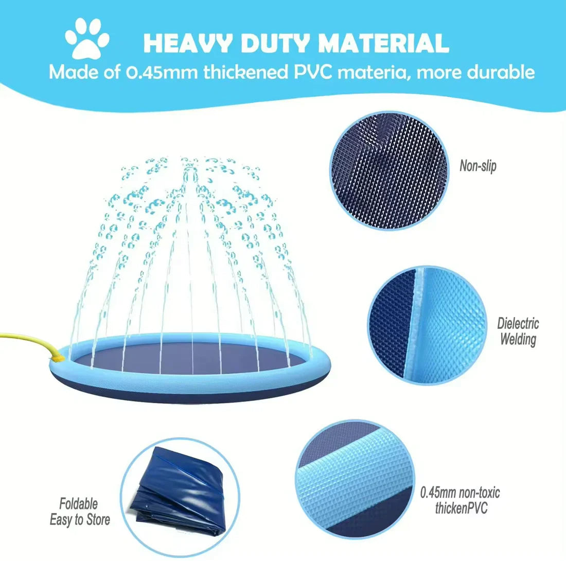 Anti-Slip Sprinkler Pad Cooling Mat for Pet