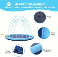 Anti-Slip Sprinkler Pad Cooling Mat for Pet