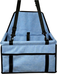 Dog Folding Car Seat - Waterproof Pet Booster with Safety Belt