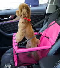 Dog Folding Car Seat - Waterproof Pet Booster with Safety Belt