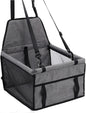 Dog Folding Car Seat - Waterproof Pet Booster with Safety Belt