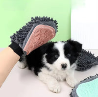 Gentle Pet Grooming Glove for Dogs & Cats