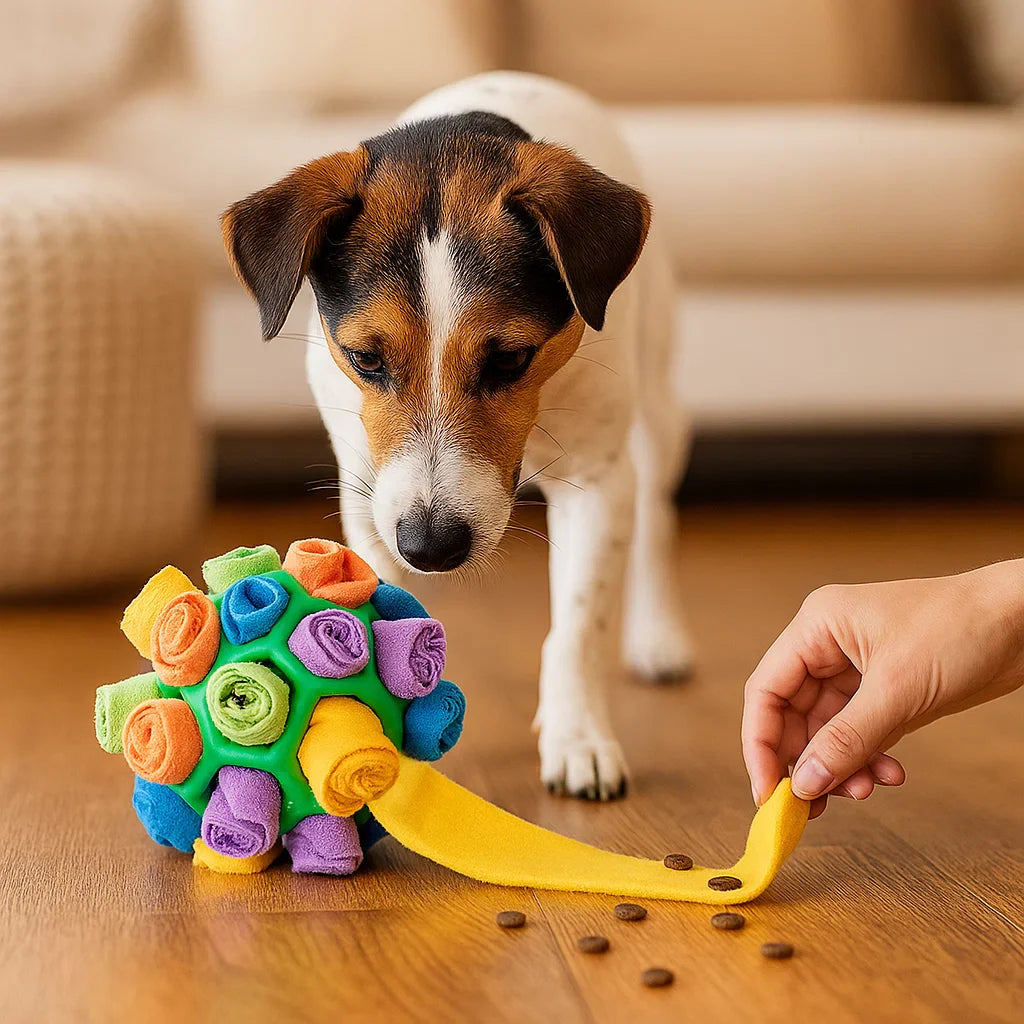 Interactive Pet Snuffle Ball for Mental Stimulation