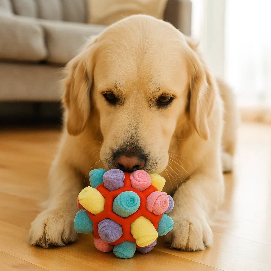 Interactive Pet Snuffle Ball for Mental Stimulation