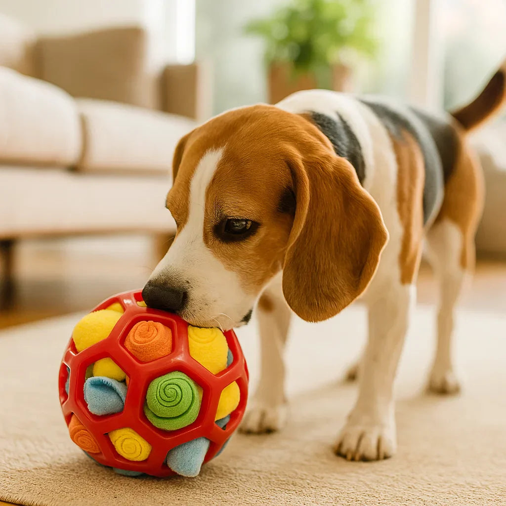 Interactive Pet Snuffle Ball for Mental Stimulation