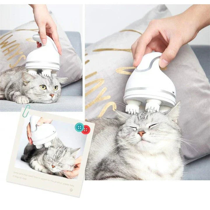 Pet Electric Head Massager for Dogs & Cats