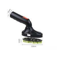 Pet Hair Vacuum Attachment with Silicone Bristles