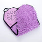 Pet Microfiber Drying Towel with Glove for Dogs & Cats