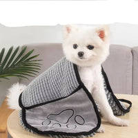 Pet Microfiber Drying Towel with Glove for Dogs & Cats