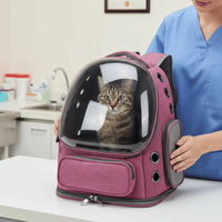 Transparent Breathable Cat Carrier Backpack for Safe and Comfortable