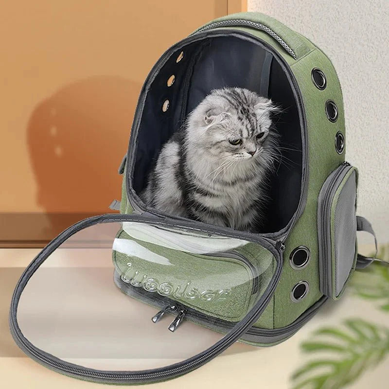 Transparent Breathable Cat Carrier Backpack for Safe and Comfortable