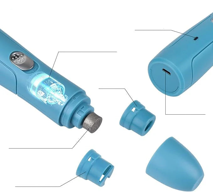 USB Rechargeable Pet Nail Grinder for Dogs & Cats